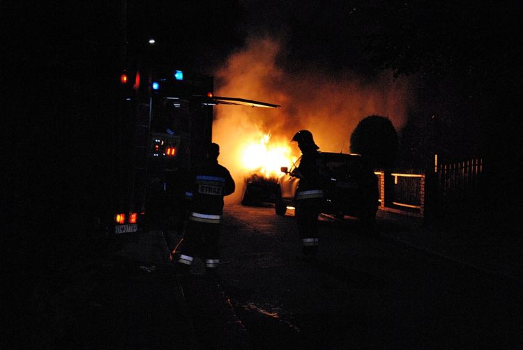 Wrocław: nocny pożar na Grabiszynie [ZDJĘCIA, WIDEO], czytelnicy